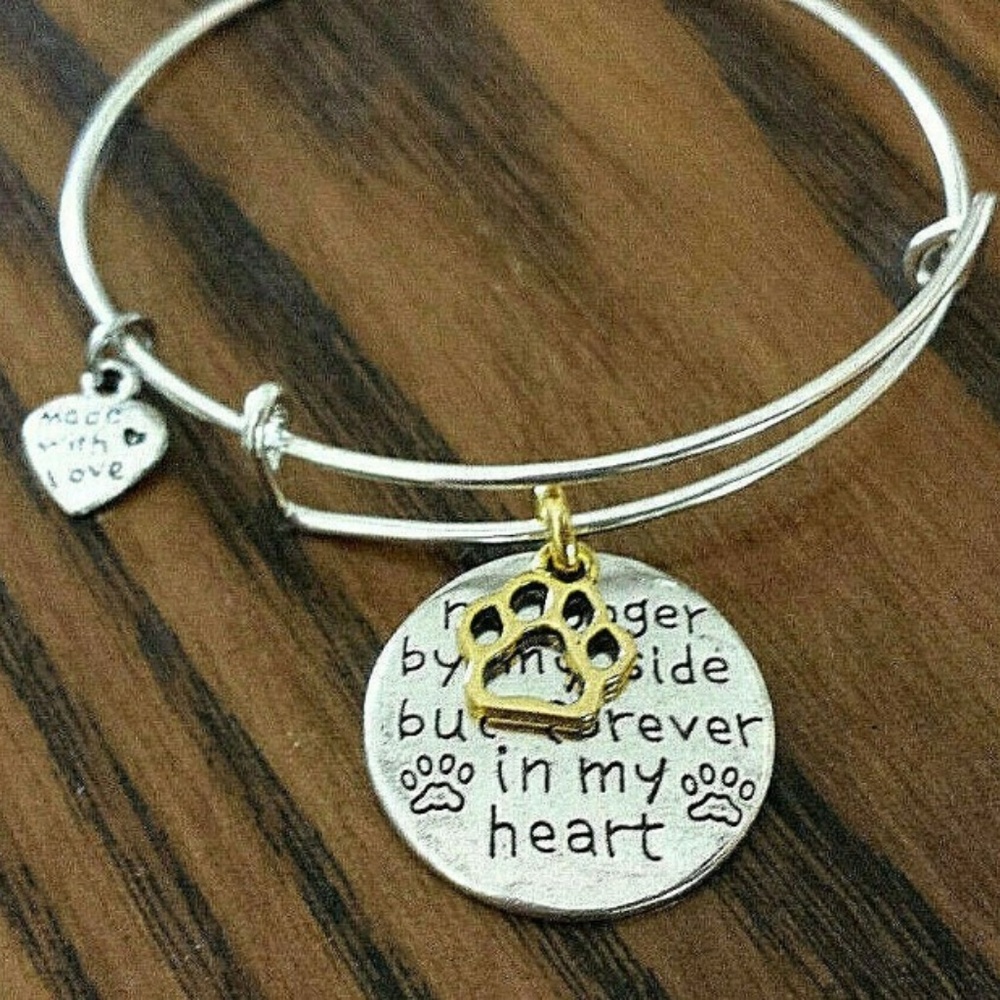 PET MEMORY BRACELET 'No Longer by my Side'
